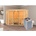 Sauna Alcinda 2 mit Ofen intergrierte Stg.LED-Dachkranz Natur