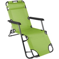 Sonnenliege klappbar Relaxliege Liegestuhl grün Klappliege Gartenstuhl Stahl
