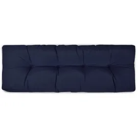 Beautissu Palettenkissen 120 x 40 x 20 cm blau 1 St.