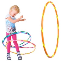 Hoopomania Hula-Hoop-Reifen Bunter Kinder Hula Hoop für kleine Profis, Ø60cm, Orange-Gelb gelb|orange Ø 60 cm