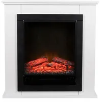 Dekorativer elektrischer Wandkamin Classic Fire Geneva Schwarz/Weiß 1800 W 70