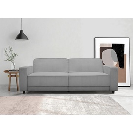 Dorel Home 3-Sitzer »Allie Schlafsofa 225 cm«, Bett-Funktion (108/190cm), trendiger Cord o. pflegeleichter Velours, grau