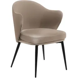 Ruby | Hotel Stuhl | Leder | Taupe