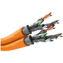 goobay CAT 7A S/FTP (PiMF), Orange, 100 m, - CU, AWG 23/1 (solid), LSZH