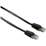 Hama 5m Netzwerk-Kabel Cat5e STP Lan-Kabel Schwarz LAN-Kabel, RJ45, Kein (500 cm), Patch-Kabel Cat 5e Gigabit Ethernet schwarz