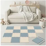 LittleTom 18 Teile Spielmatte Baby Puzzlematte 30x30 Krabbelmatte Bodenmatte Kinderzimmer