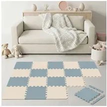 LittleTom 18 Teile Spielmatte Baby Puzzlematte 30x30 Krabbelmatte Bodenmatte Kinderzimmer