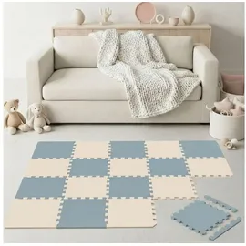 LittleTom 18 Teile Spielmatte Baby Puzzlematte 30x30 Krabbelmatte Bodenmatte Kinderzimmer