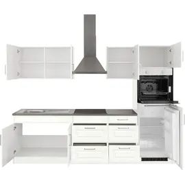 kochstation KS-Stockholm Küchenzeile 270 x 60 x 0 cm weiß