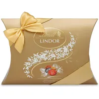 Lindt Schokolade LINDOR Kugeln Mischung | 323 g in Kissenpackung | ca. 25 LINDOR Kugeln (Vollmilch-Schokolade, Feinherbe Schokolade, Weiße Schokolade) | Pralinen-Geschenk oder Schokoladengeschenk