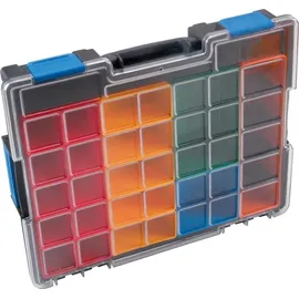 Allit Sortimentskasten Kunststoff 440 x 76 x 355 mm transparent schwarz 23 Fächer