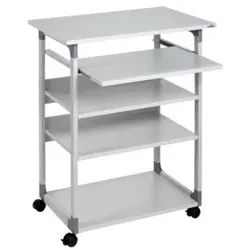 DURABLE Computertisch mobil grau 3720 10 TROLLEY 75