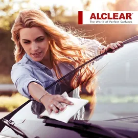 AlClear 950002 Ultra-Microfaser Fenstertuch streifenfrei 60x45 cm - Weiß