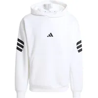 adidas Future Icons 3-Streifen Kapuzenpullover White L