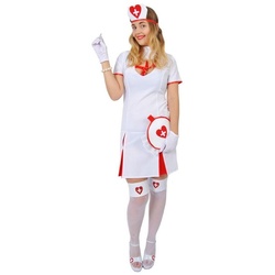 Das Kostümland Arzt-Kostüm Krankenschwester Michaela Damen Kostüm weiß 40