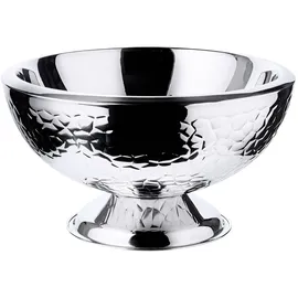 Edzard Sektkühler Capri, Edelstahl hochglanzpoliert, außen gemustert, ø 43 cm, H 24 cm