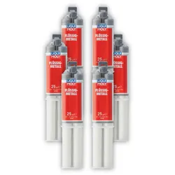 6x 25ml LIQUI MOLY 6193 Klebstoff Flüssigmetall Liquid Metal Heißkleber