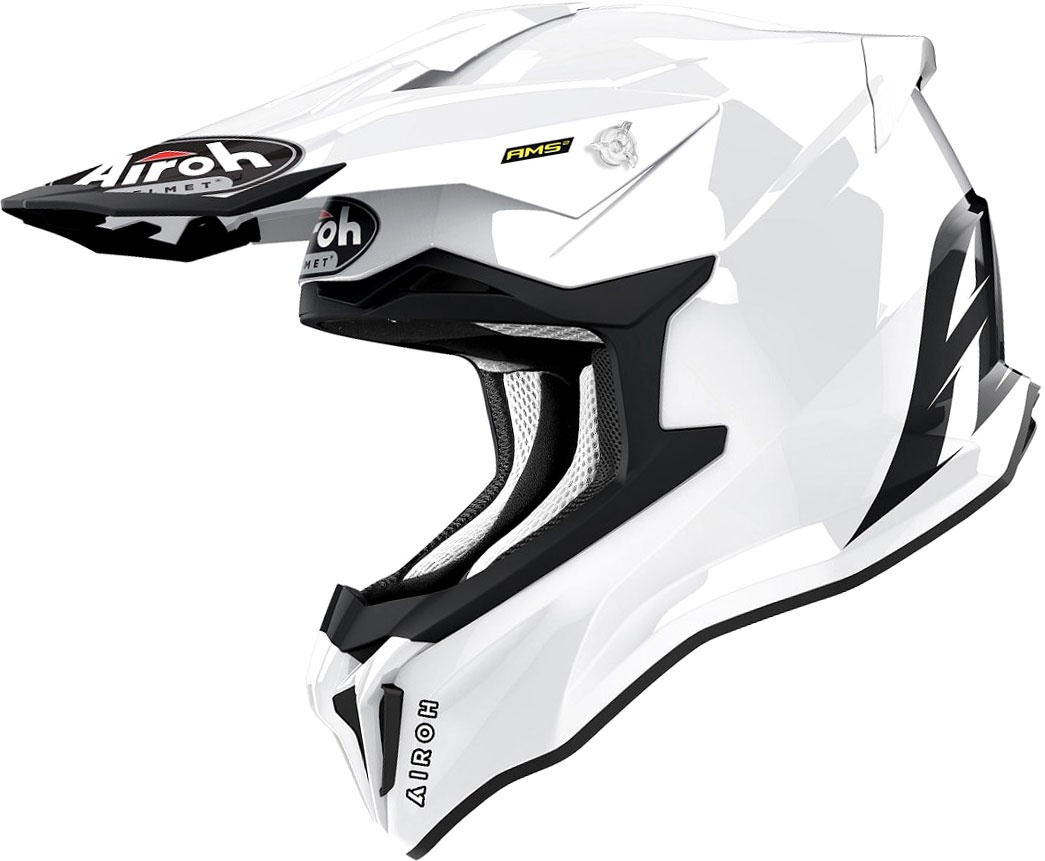 Airoh Strycker Color, casque croisé - Blanc - L