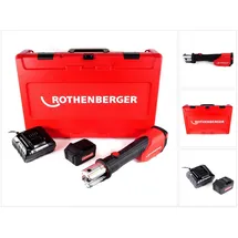 Rothenberger ROMAX 4000 Basic Set Pressmaschine 18 V, 4 Ah, rot/schwarz