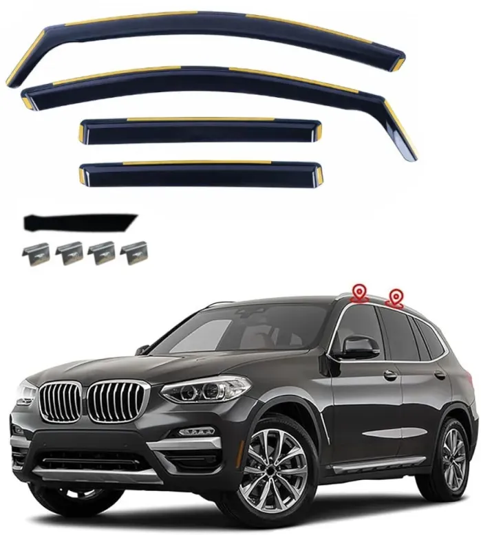 Set mit 4 Windabweisern für BMW X3 G01 (2017–2023)