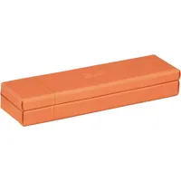 Rhodia Rhodiarama Stiftebox aus Kunstleder, 21x5,5x3cm - Tangerine 319784C