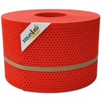 zaunzu® zaun|zu® Sichtschutzstreifen PP Premium Gelocht 20 Prozent Streifen Rot 50m