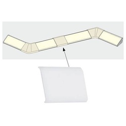 LED Strip Profil Delta Verbinder Cover 4er Pack Satin