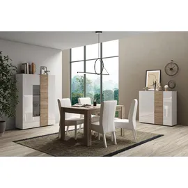Home Affaire Highboard Venus 121 x 113 x 44 cm Weiß