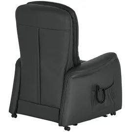 HIMOLLA Fernsehsessel 7568 Leder 77 x 104 x 85 cm Schwarz elektrisch