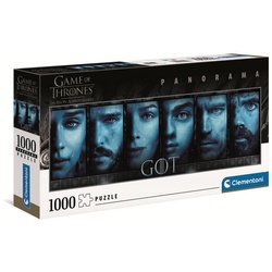 Clementoni® Puzzle Game of Thrones 1000 Teile Panorama Puzzle, Puzzleteile bunt