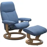 Stressless Stressless® Relaxsessel Consul (Set, Relaxsessel mit Hocker), mit Hocker, mit Classic Base, Größe S, Gestell Eiche