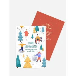 Weihnachtskarten selbst gestalten mit Spruch und Fotos im Onlinedesigner bei Meine-Kartenmanufaktur.de