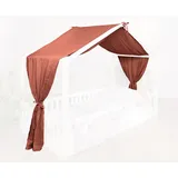 tiSsi tiSsi® Baldachin Musselin für Hausbetten 90x200 cm Mokka | Gr.: onesize