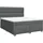 vidaXL Boxspringbett 180 x 200 cm Dunkelgrau