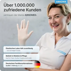 ARNOWA GmbH ARNOMED Latexhandschuh puderfrei - Größe M