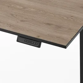 Yaasa Schreibtisch Desk Essential 180 x 80 cm Eiche dunkel/Schwarz
