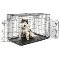 LIONTO Transportbox 122 x 75 x 81 cm Schwarz