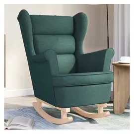 vidaXL Schaukelsessel Dunkelgrün 74 x 102 x 90 cm Stoff