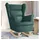 vidaXL Schaukelsessel Dunkelgrün 74 x 102 x 90 cm Stoff