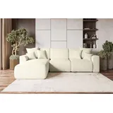 99rooms Gusto Ecksofa Cordstoff POSO Creme Links ohne Schlaffunktion
