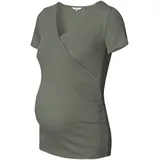 Noppies Umstands- und Still-T-Shirt Sanson Rippqualität, oliv, XL