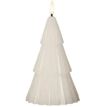 MARELIDA LED Kerze Tannenbaum H: 18 cm weiß