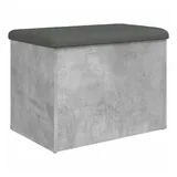 vidaXL Sitzbank mit Stauraum Betongrau 62 x 42 x 45 cm