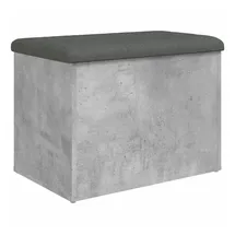 vidaXL Sitzbank mit Stauraum Betongrau 62 x 42 x 45 cm