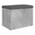 vidaXL Sitzbank mit Stauraum Betongrau 62 x 42 x 45 cm