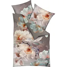 KAEPPEL Bettwäsche Mother of Pearl 557, Braun, 135 x 200 + 80 x 80 cm