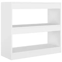 vidaXL Bücherregal Raumteiler 80 x 30 x 72 cm Weiß
