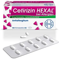 Cetirizin HEXAL Allergietabletten 100 St