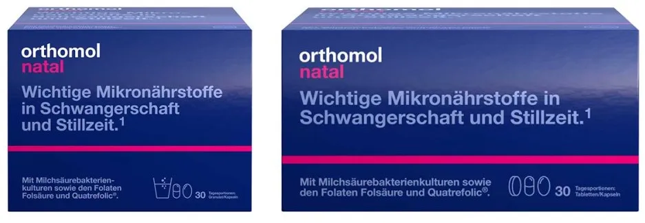 Orthomol Natal Granulat + Orthomol Natal Tabletten / Kapseln