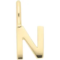 Buchstabenanhänger ADELIA ́S "Damen & Herren 333 Gold Buchstabenanhänger N", gold, Schmuckanhänger, Damen, Gelbgold 333 Gold, Gelbgold 333, Gold, für Damen & Herren